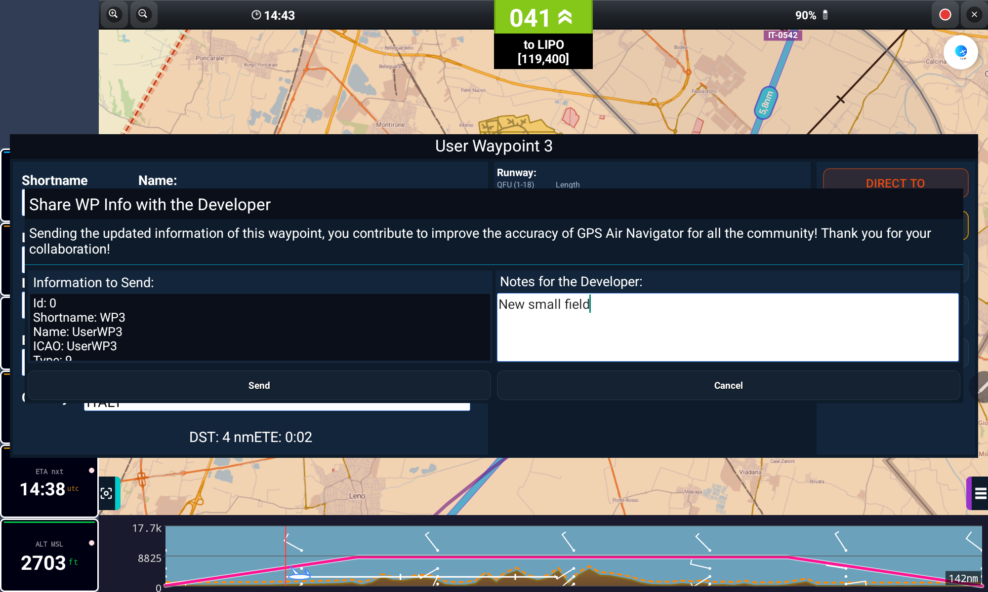 Suggest waypoint update