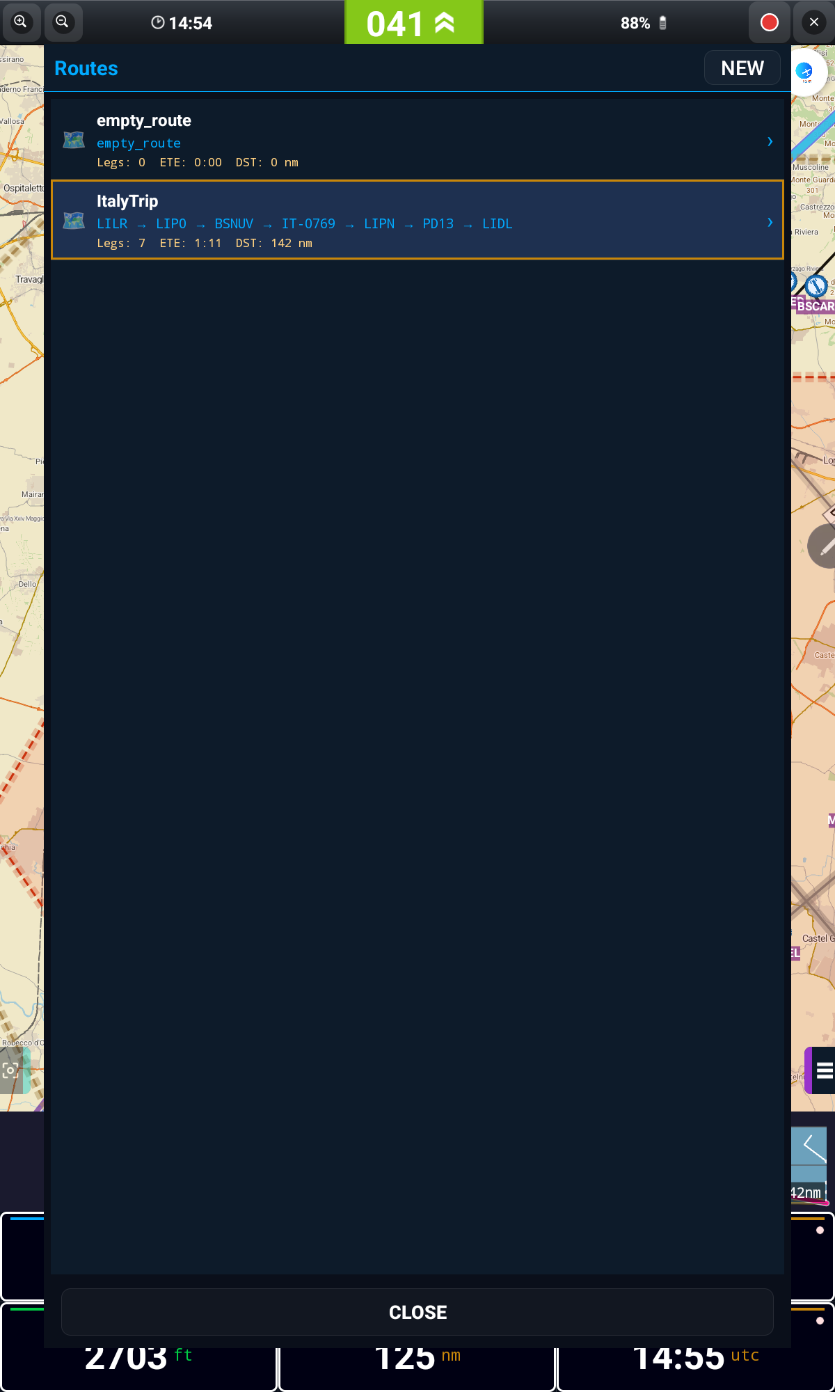 Lista de rotas
